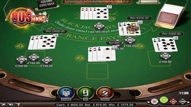 Cược bảo hiểm Blackjack giúp nhân đôi chiến thắng